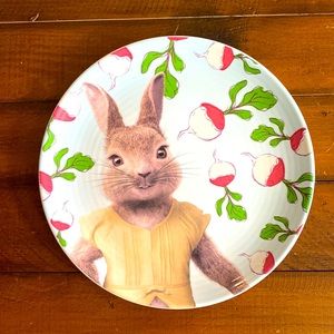 World Market Peter Rabbit Radish Garden Salad Plate